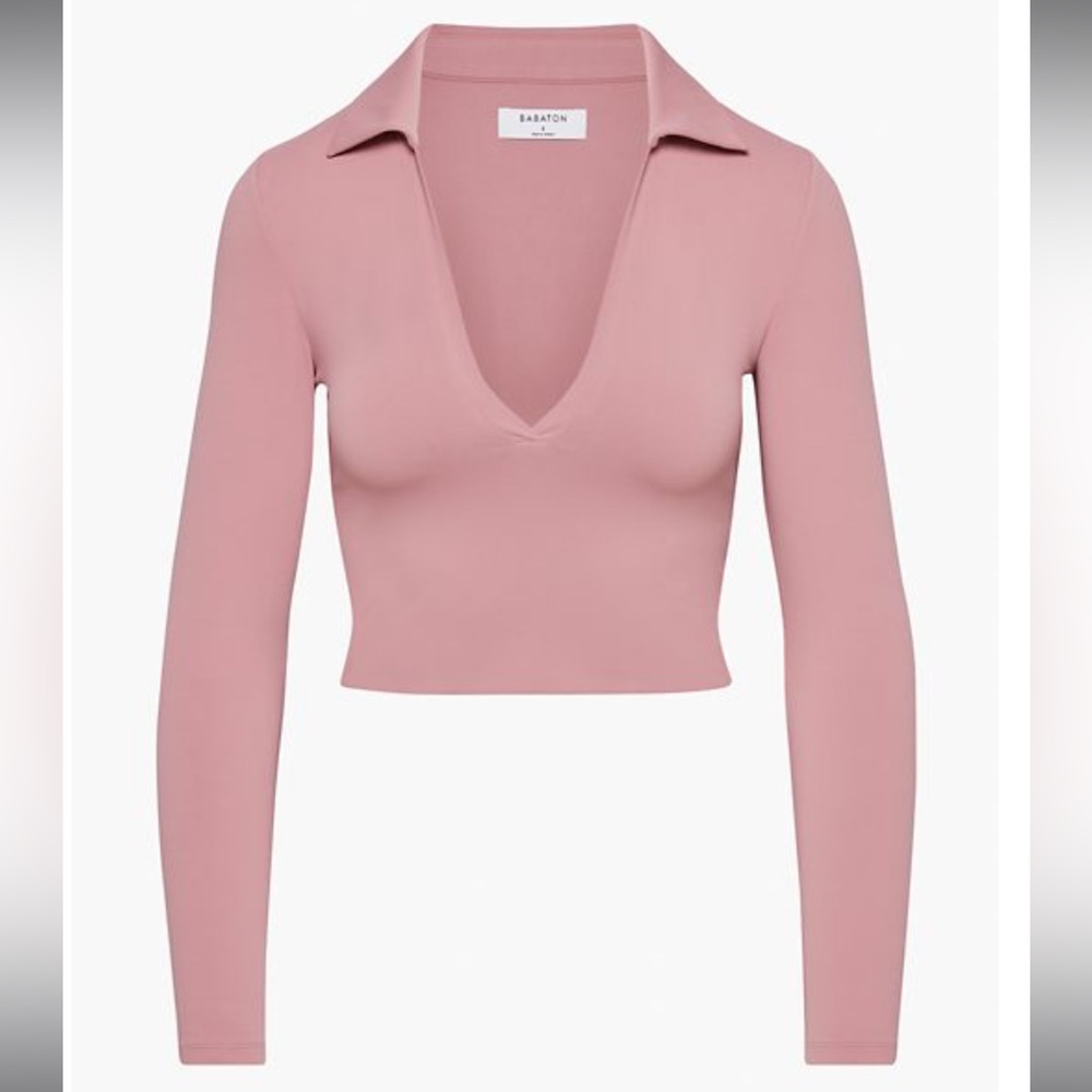 Aritzia Babaton contour polo long sleeve